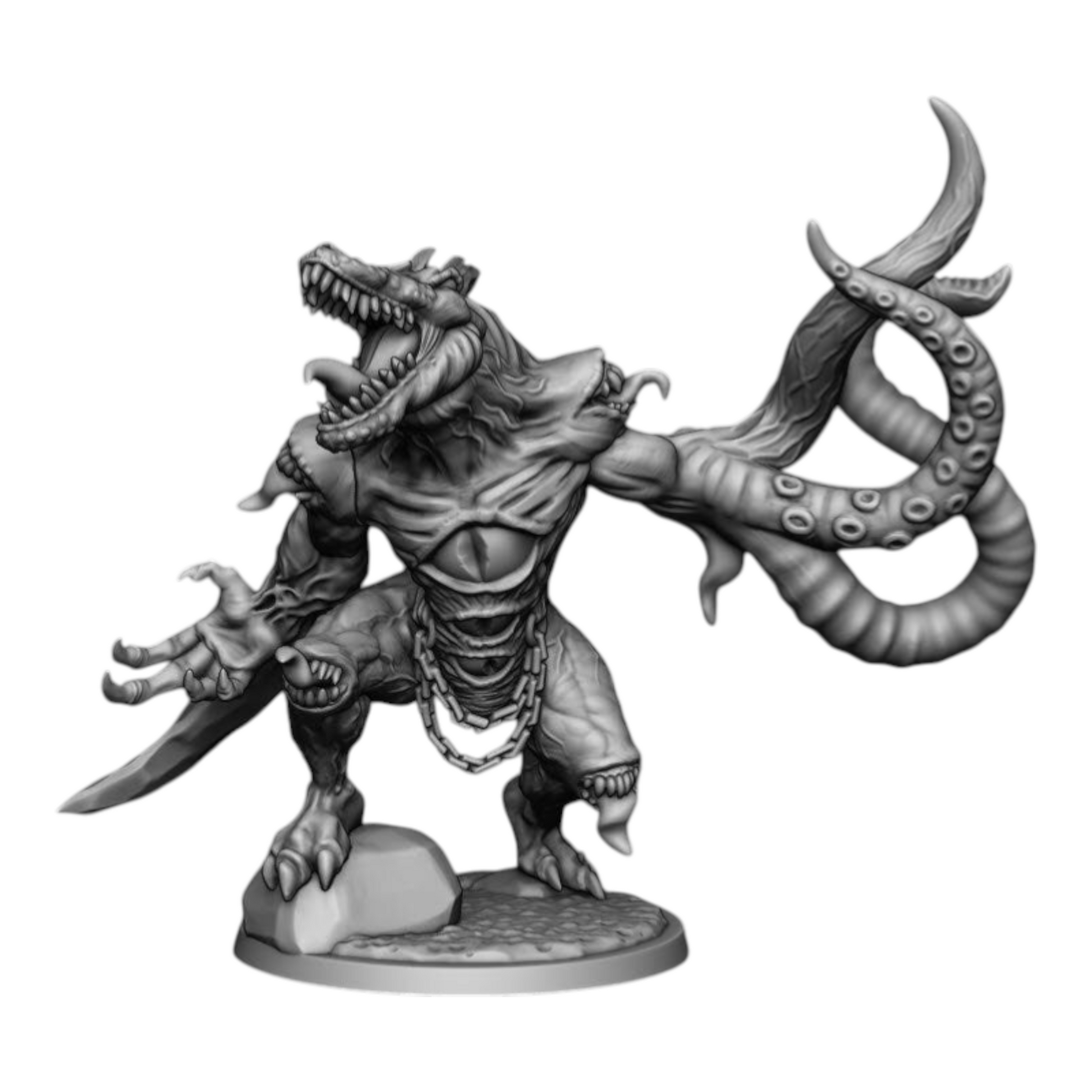 1K Hijos - Cipactli Chaotic Spawnbeast - DMG Minis - Tabletop Wargaming Miniature Sci-Fi/Fantasy/Chaos/Daemon/Proxy