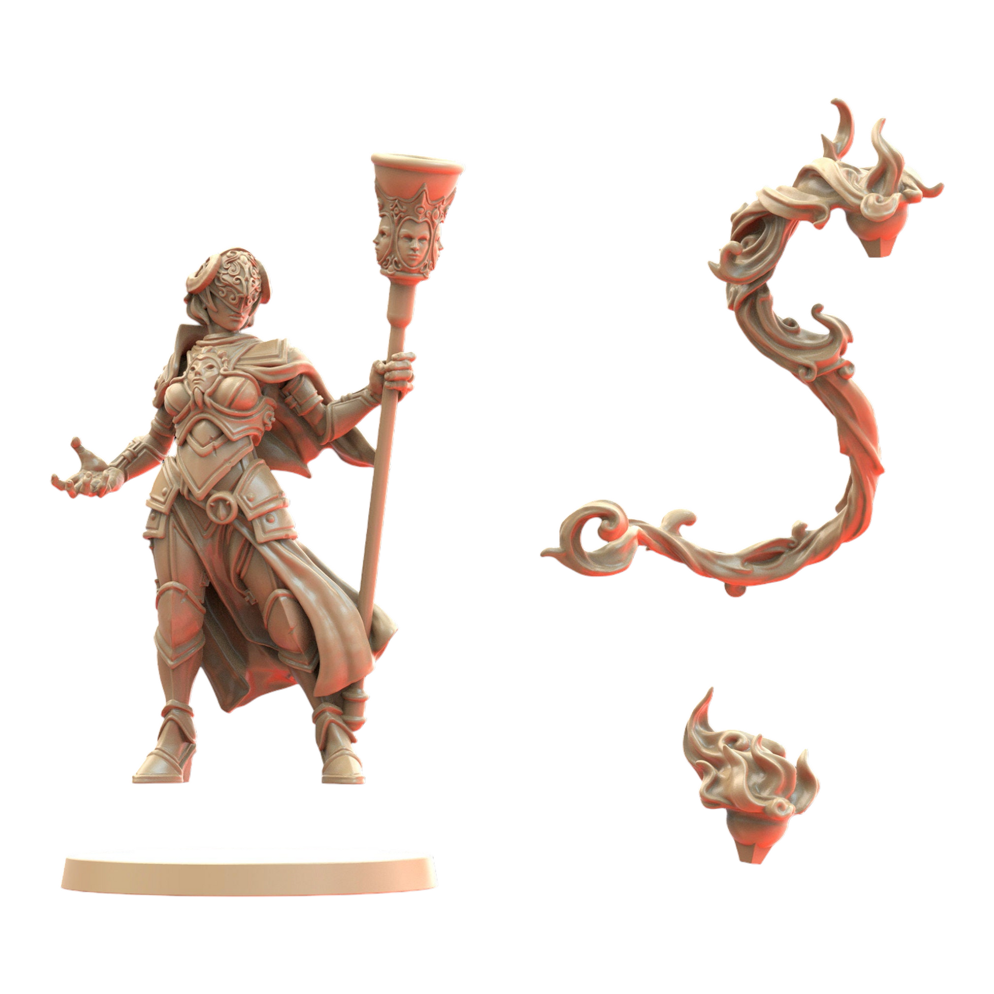 Strife Torch High Priestess - RPG - by TalesKeeper - Tabletop Wargaming Miniature Sci-Fi and Fantasy
