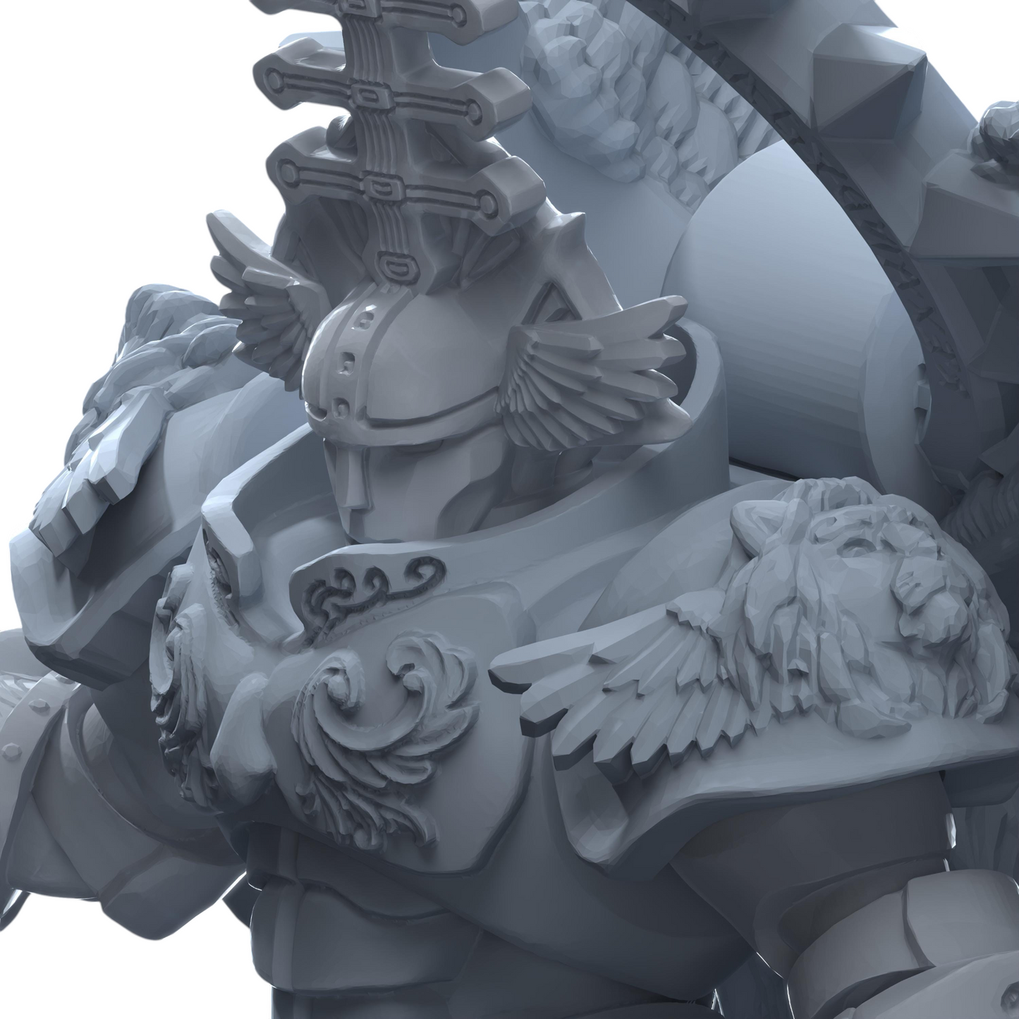 Sangreal The Seraphim Guard | Printerra Studios | Tabletop Wargaming Miniature Grim Dark Sci-Fi Proxy