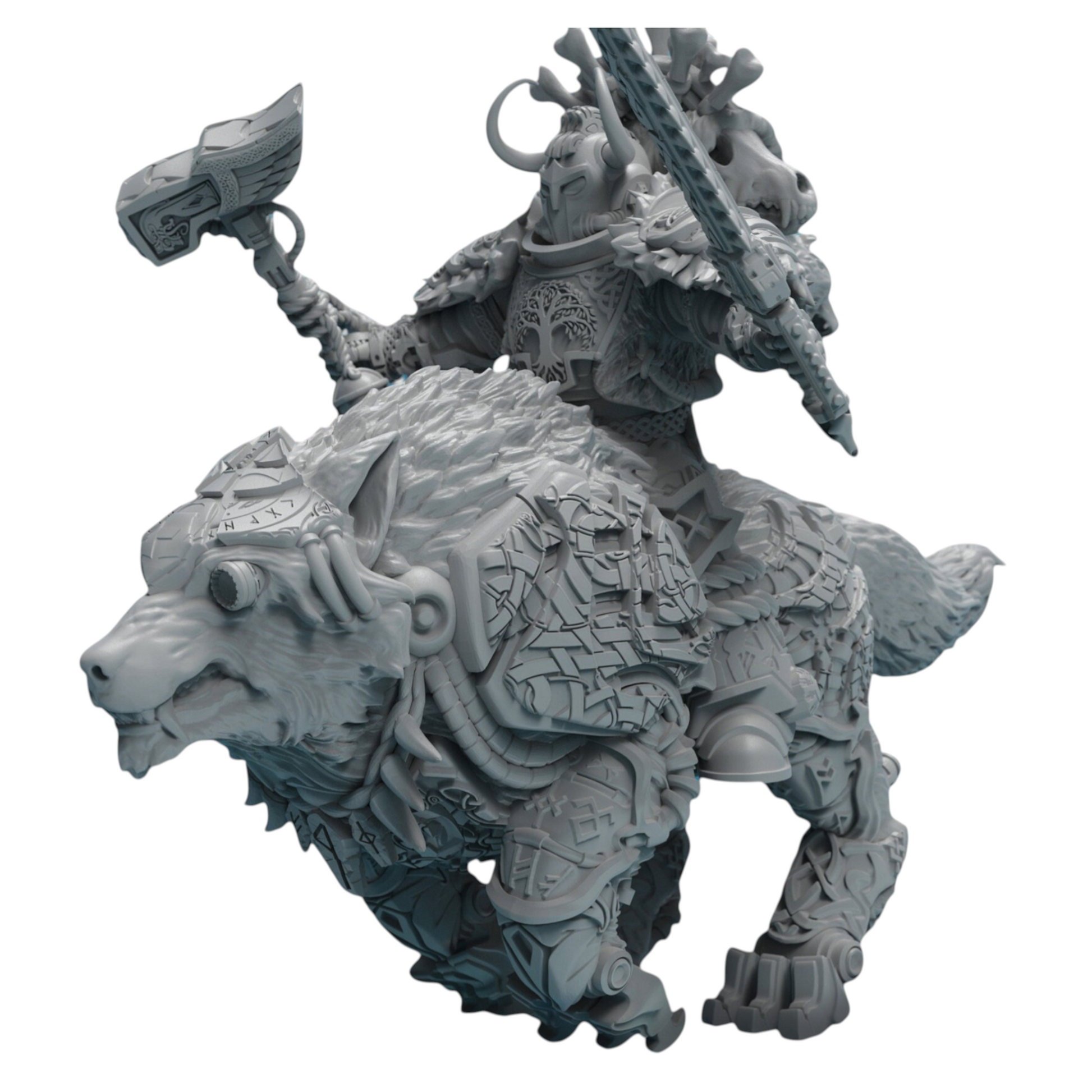 Asgardian Wolf Riders - Atlan Forge - Tabletop Wargaming Miniature Sci-Fi Proxy Modular
