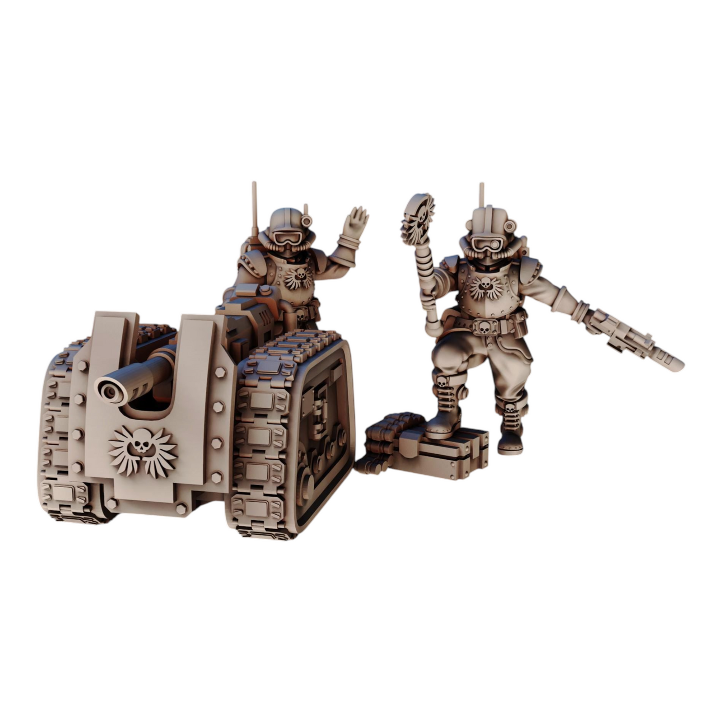 Rainfire Artillery (x3) | Surrogate Miniatures | Tabletop Wargaming Miniature Grim Dark Sci-Fi Proxy Modular