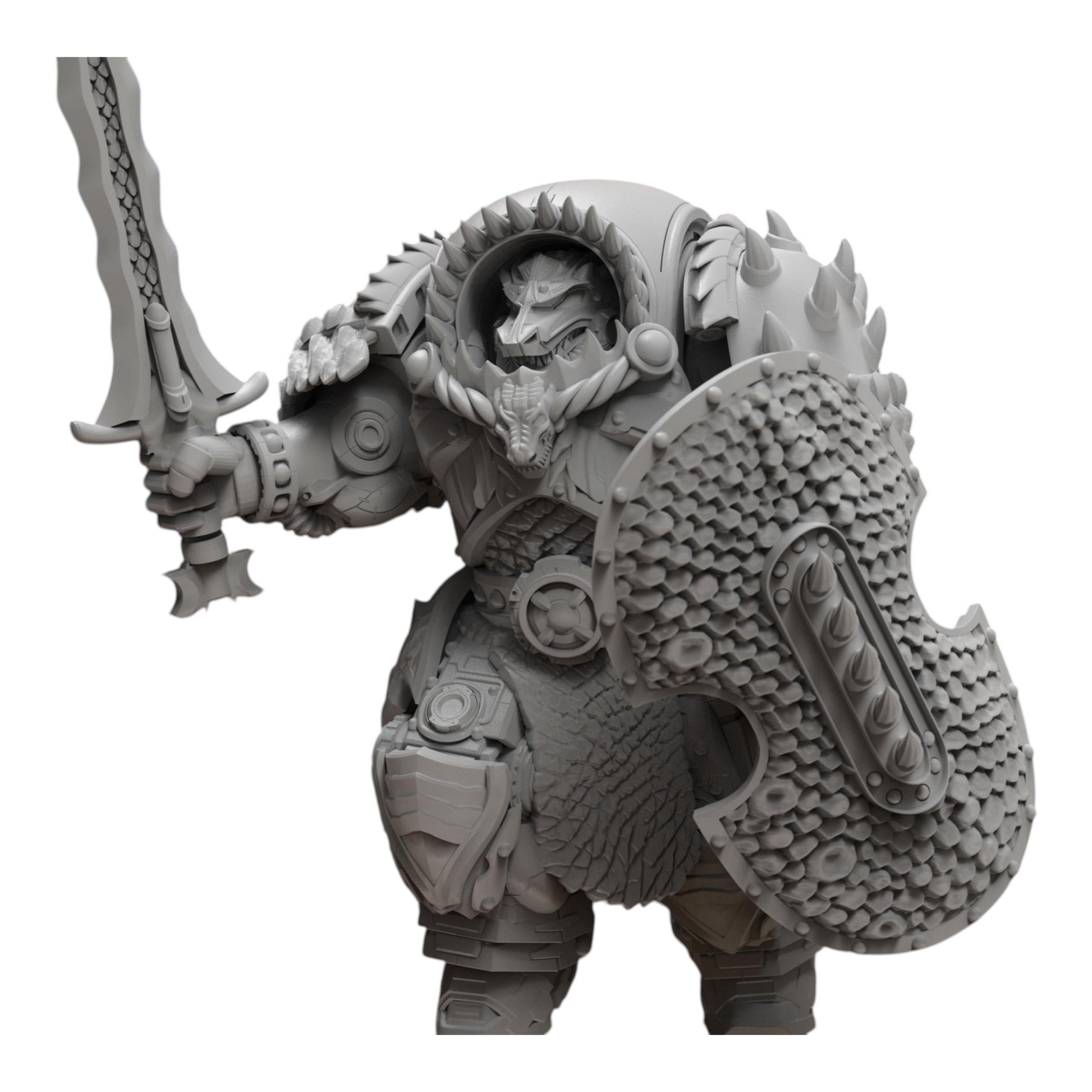 Dragon Knights Assault Infernos - Atlan Forge - Tabletop Wargaming Miniature Sci-Fi Chaos Daemon Proxy Modular