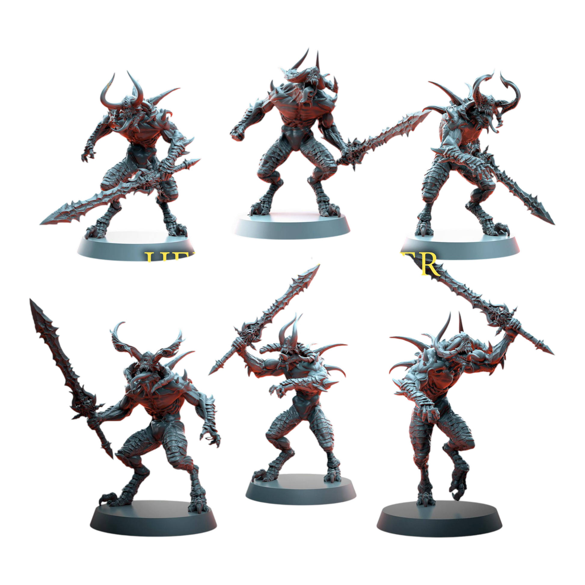 NEW! Hell Messengers - Proxies / Daemons / Blood - by TalesKeeper - Tabletop Wargaming Miniature Sci-Fi Fantasy Daemon Proxy 32mm