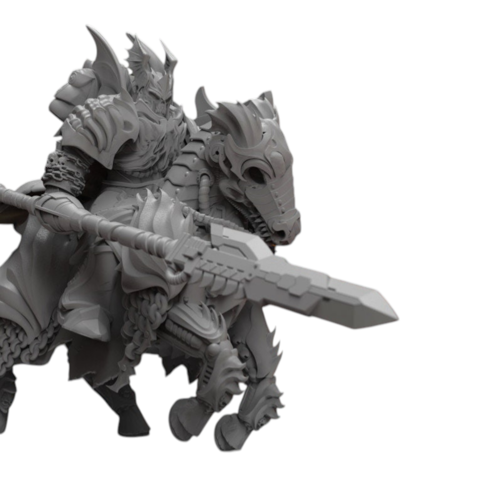 Nekramoroi Cavalry - Vampire Knights - Atlan Forge - Tabletop Wargaming Miniature Sci-Fi/Chaos/Daemon/Proxy