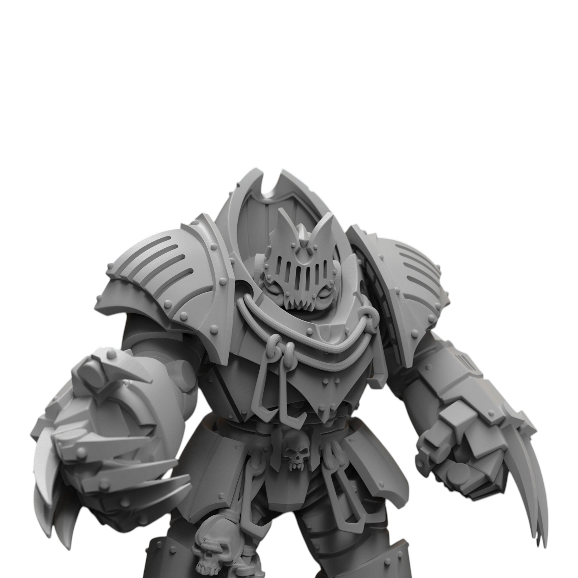 Nekramoroi Uriasi Heavy Armor - Vampire Knights - Atlan Forge - Tabletop Wargaming Miniature Sci-Fi Chaos Daemon Proxy Modular