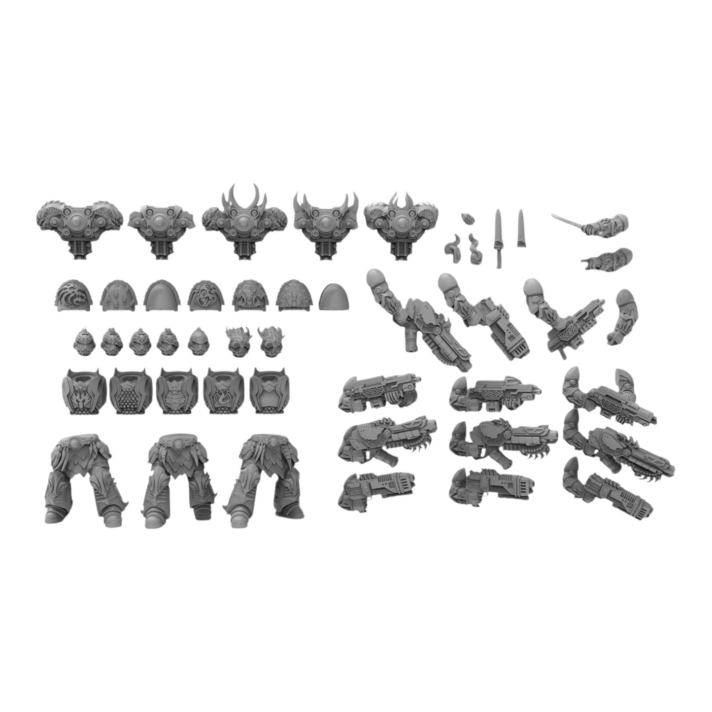 Dragon Knights Wardens - Atlan Forge - Tabletop Wargaming Miniature Sci-Fi Chaos Daemon Proxy Modular