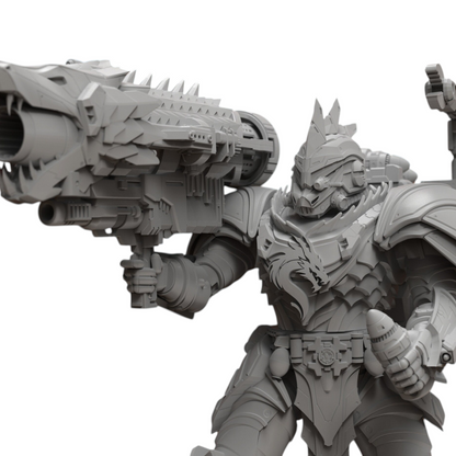 Dragon Knights Incinerators - Atlan Forge - Tabletop Wargaming Miniature Sci-Fi Chaos Daemon Proxy Modular