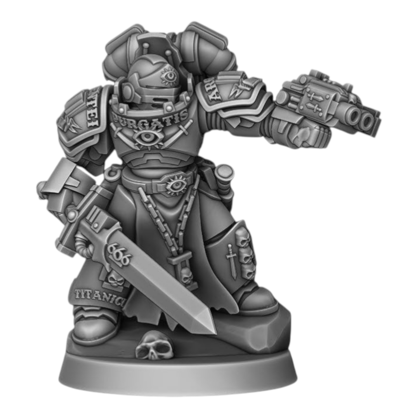 Silver Wardens - Force Soldiers - DMG Minis - Tabletop Wargaming Miniature Sci-Fi/Daemon/Proxy