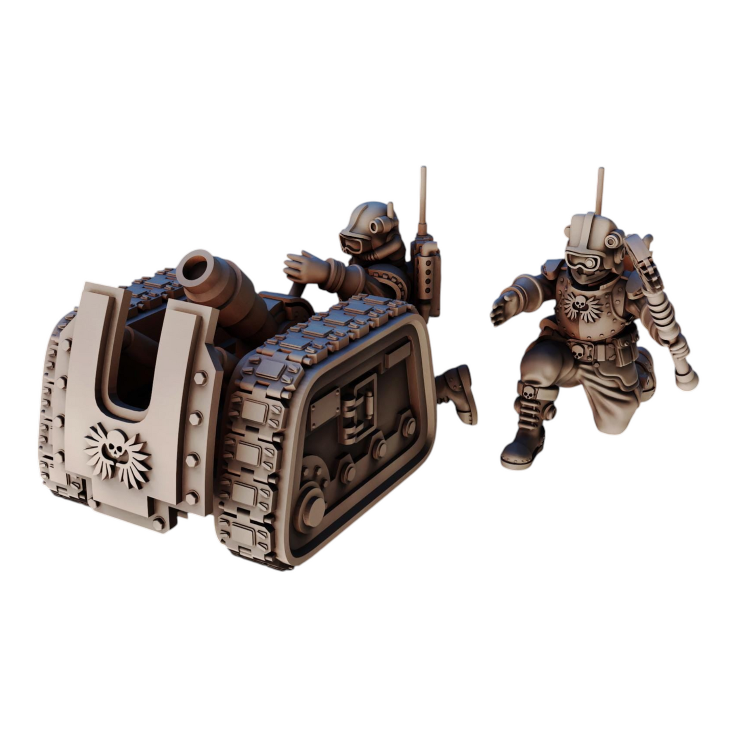 Rainfire Artillery (x3) | Surrogate Miniatures | Tabletop Wargaming Miniature Grim Dark Sci-Fi Proxy Modular