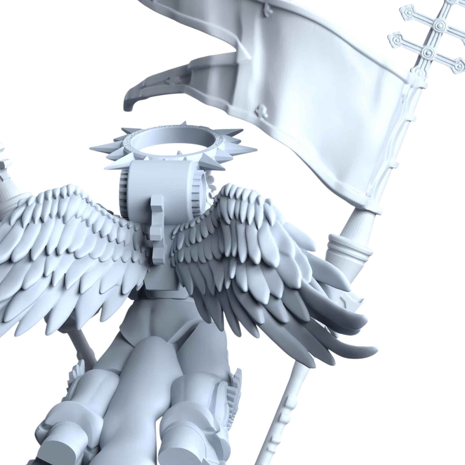 Winged Blood Guard | Printerra Studios | Tabletop Wargaming Miniature Grim Dark Sci-Fi Proxy
