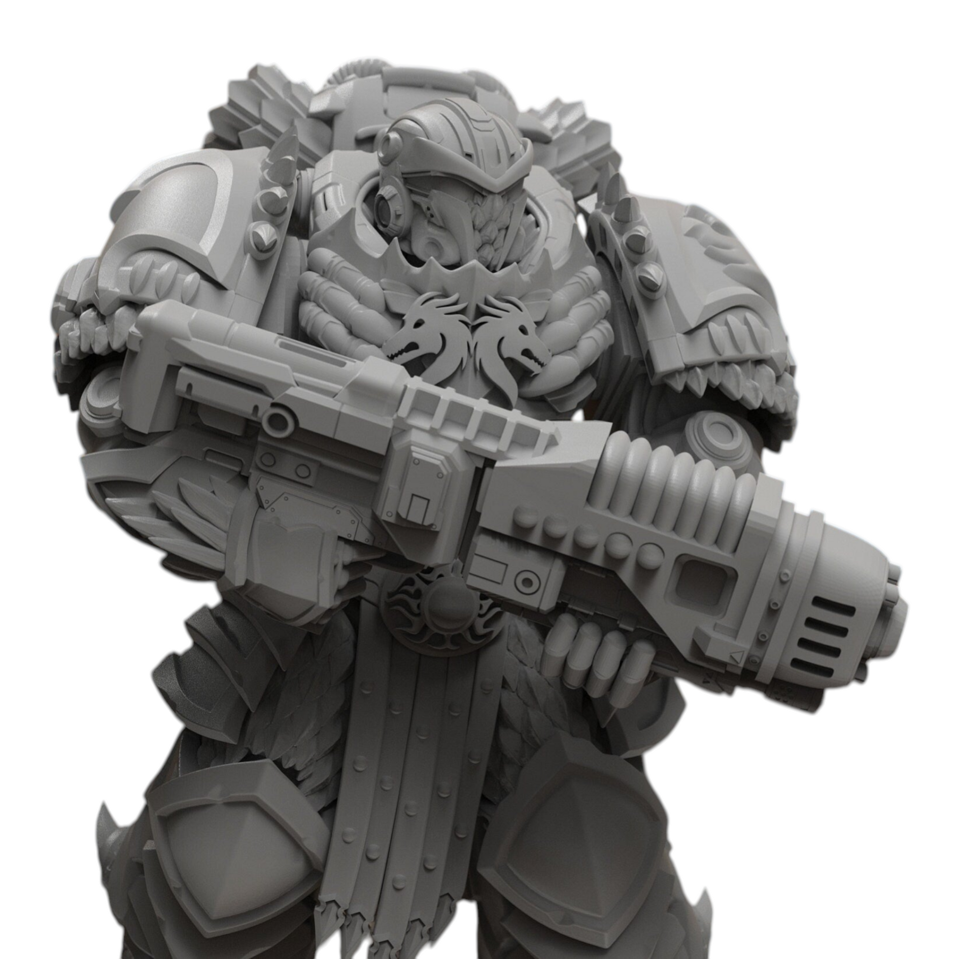 Dragon Aegis Rangers - Atlan Forge - Tabletop Wargaming Miniature Sci-Fi Chaos Daemon Proxy Modular