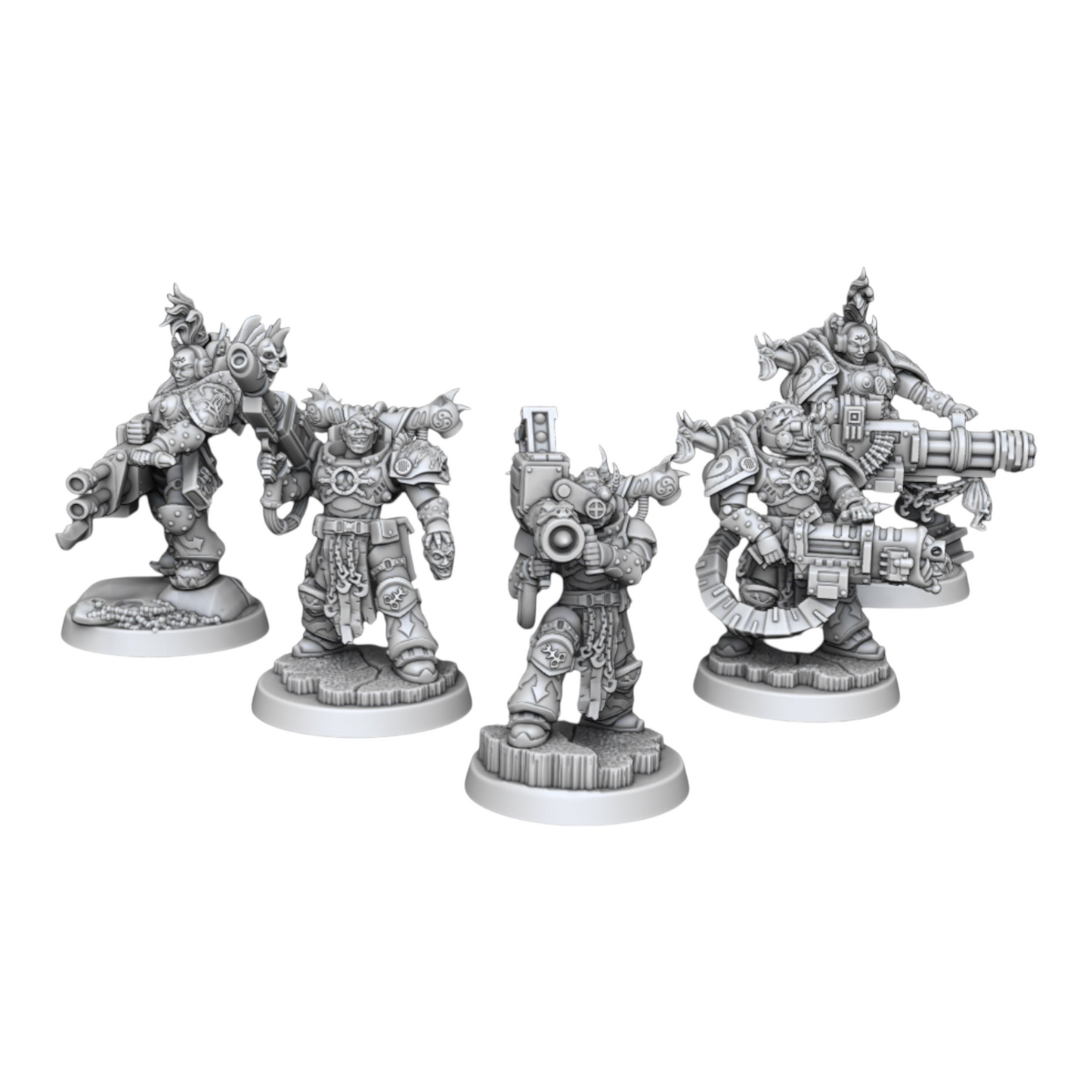Cult of Excess - Big Gun Soldiers - DMG Minis - Tabletop Wargaming Miniature Sci-Fi/Fantasy/Chaos/Daemon/Proxy