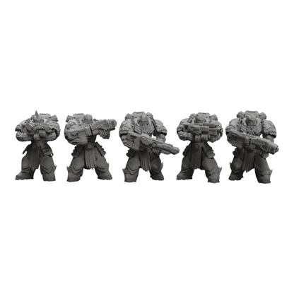 Dragon Aegis Rangers - Atlan Forge - Tabletop Wargaming Miniature Sci-Fi Chaos Daemon Proxy Modular