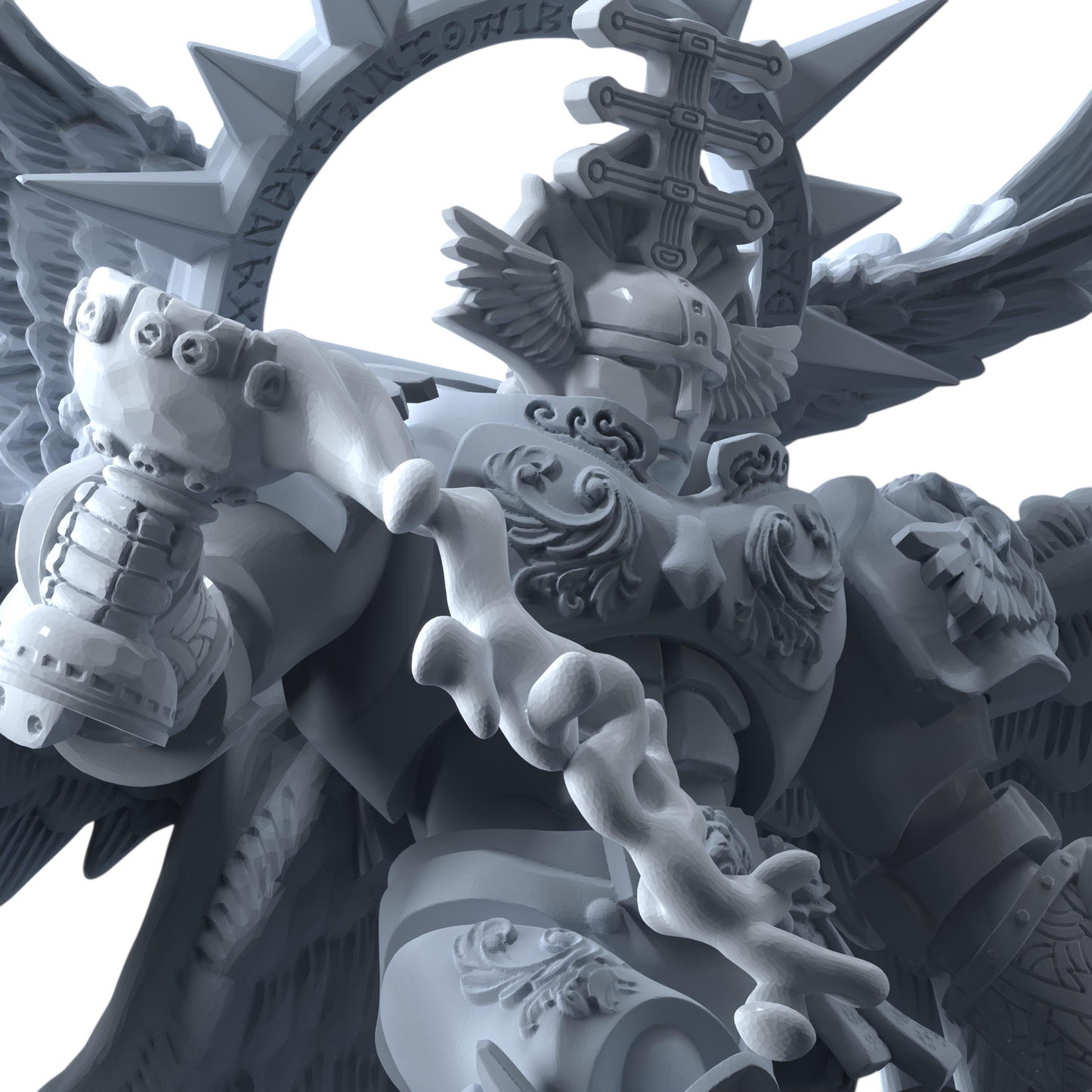 Sangreal The Seraphim Guard | Printerra Studios | Tabletop Wargaming Miniature Grim Dark Sci-Fi Proxy