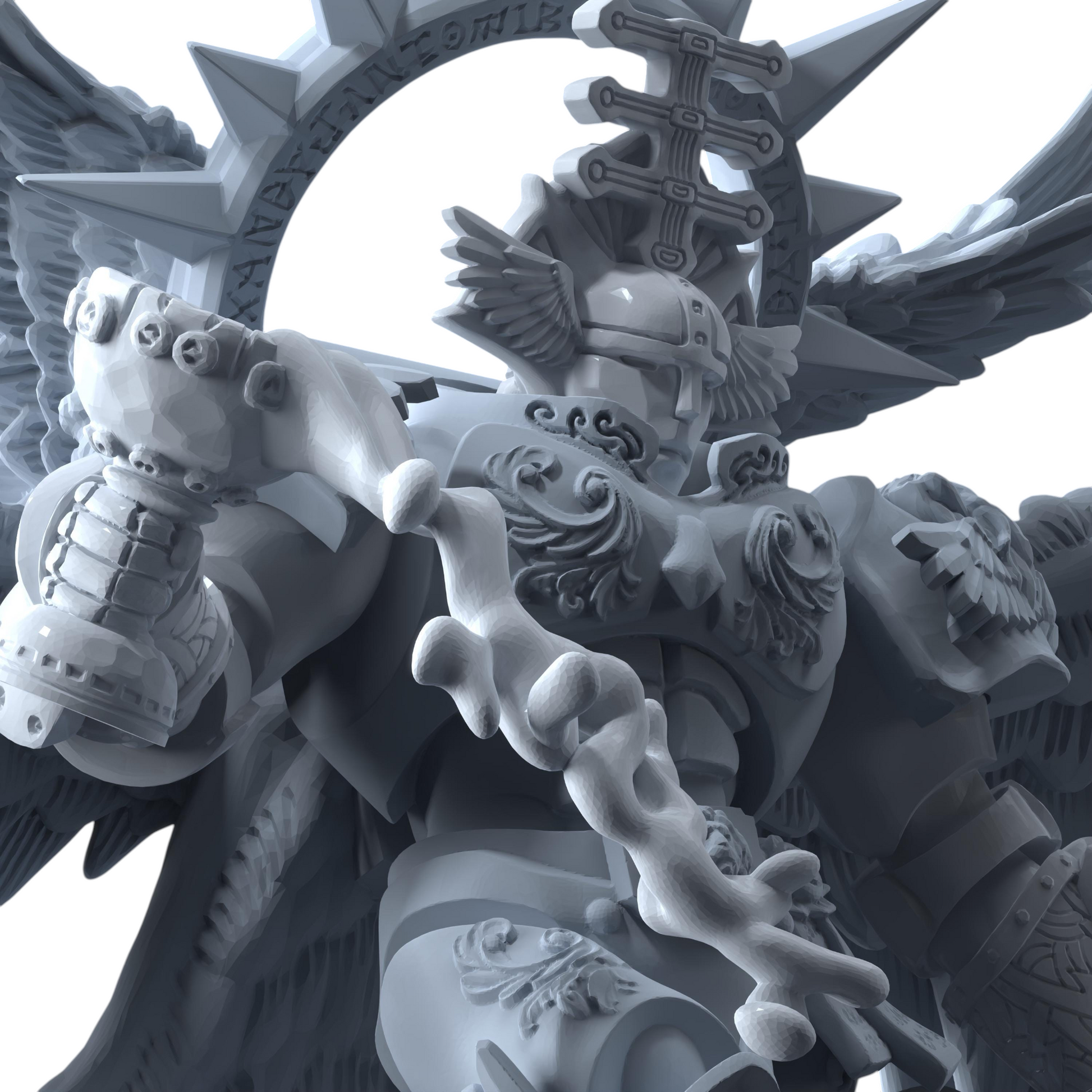 Sangreal The Seraphim Guard | Printerra Studios | Tabletop Wargaming Miniature Grim Dark Sci-Fi Proxy