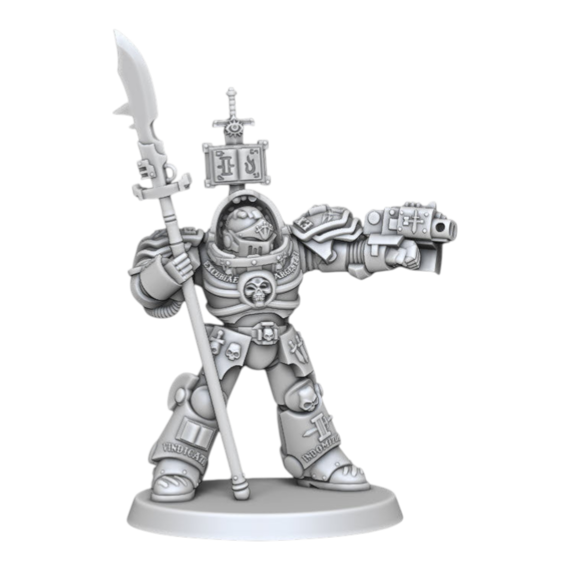 Silver Wardens - Heavy Soldier Squad - DMG Minis - Tabletop Wargaming Miniature Sci-Fi/Fantasy/Daemon/Proxy