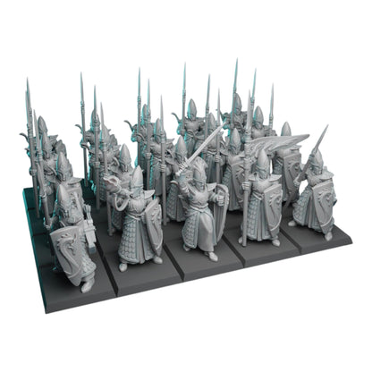 Ocean Guard (x12) | by Pink Dragon Miniatures | Fantasy Wargaming Proxy | Tabletop Games | Resin Miniatures