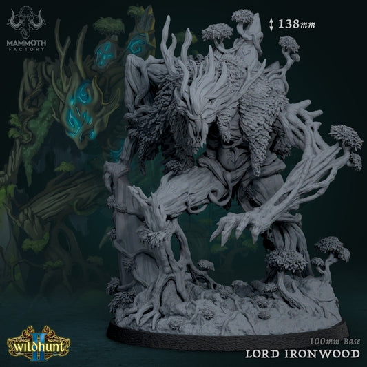 Lord Ironwood | Wild Hunt II | by Mammoth Factory | Dungeons and Dragons | Tabletop Games | Wargaming | Resin Miniature