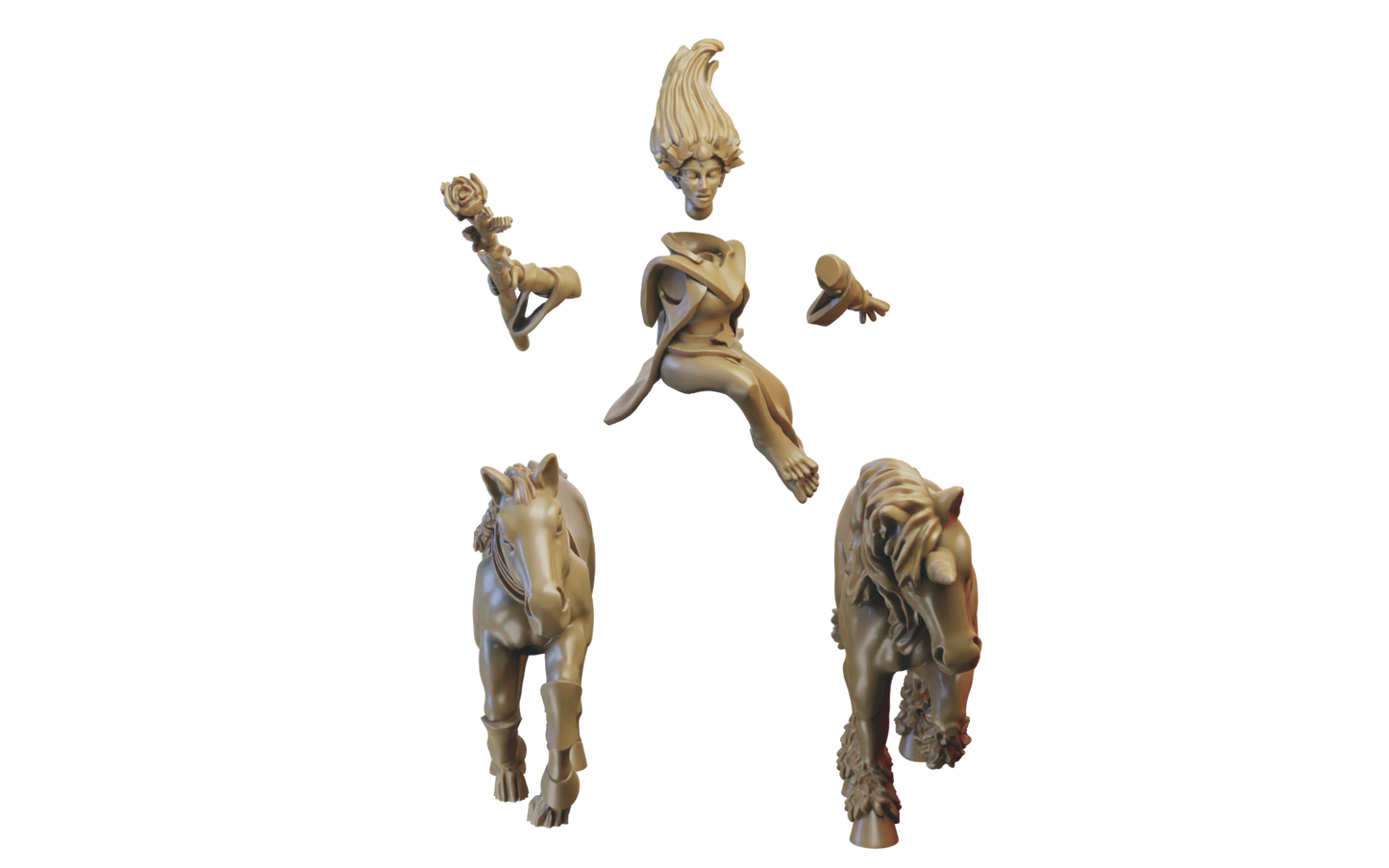 Mage on Horse | Wood Elves