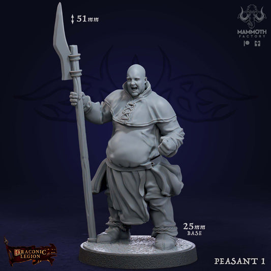 Peasants Warband | Draconic Legion | by Mammoth Factory | Dungeons and Dragons | Tabletop Games | Wargaming | Resin Miniature