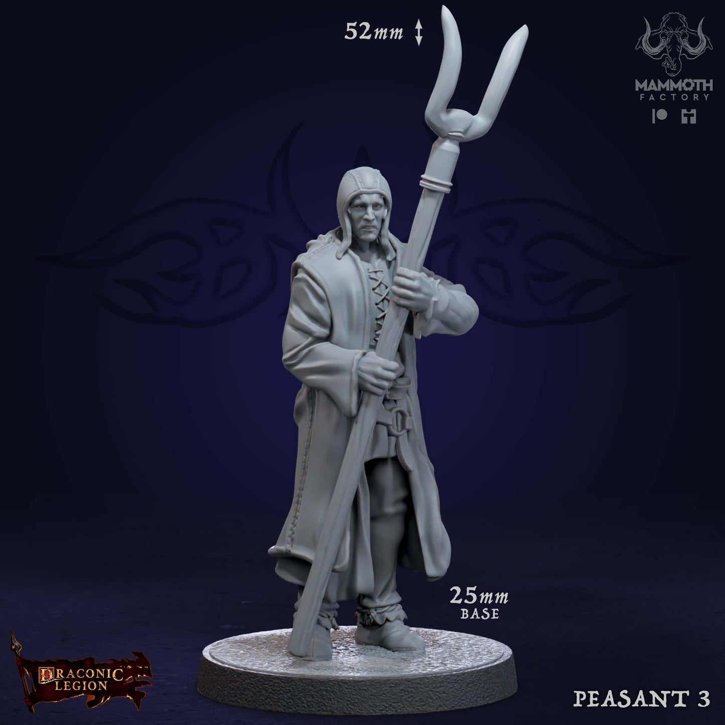 Peasants Warband | Draconic Legion | by Mammoth Factory | Dungeons and Dragons | Tabletop Games | Wargaming | Resin Miniature