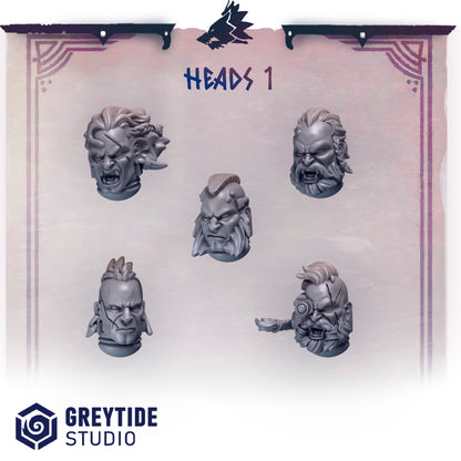 Primal Hounds Heads Set 1