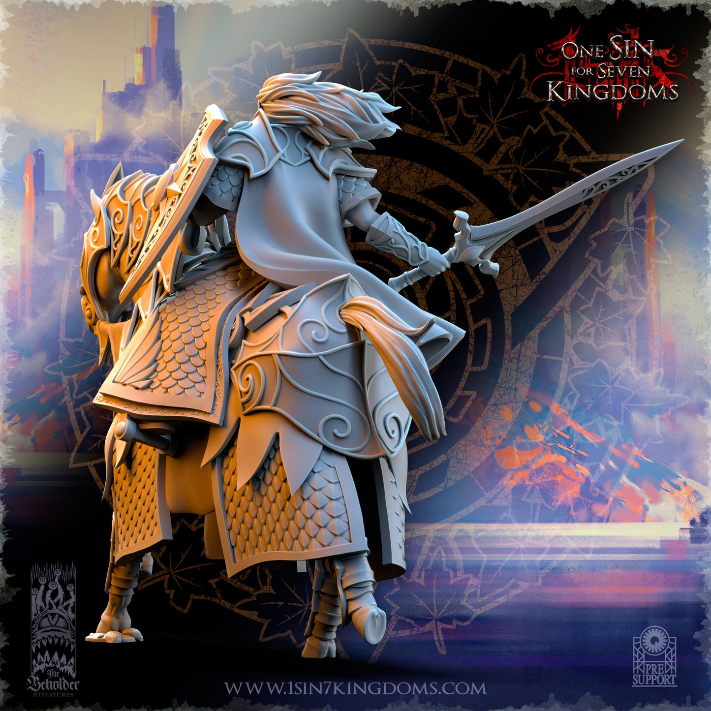 Commander Polomhir on Horse | Silvermoor Elves