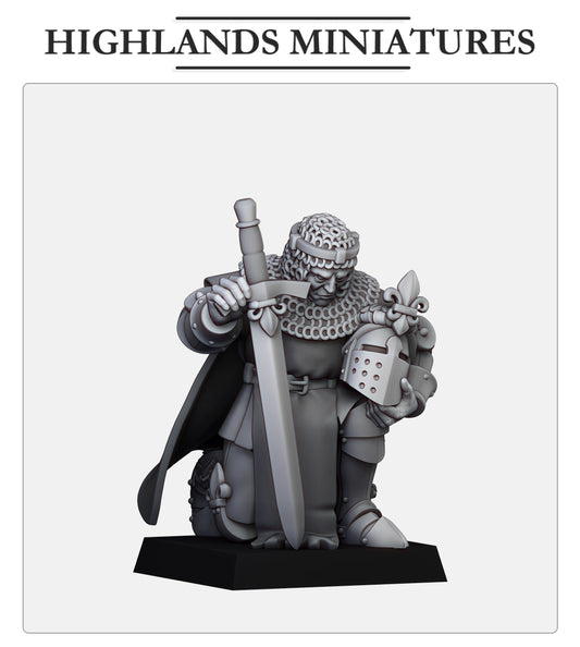 Praying Knight | Knights of Gallia | Highlands Miniatures