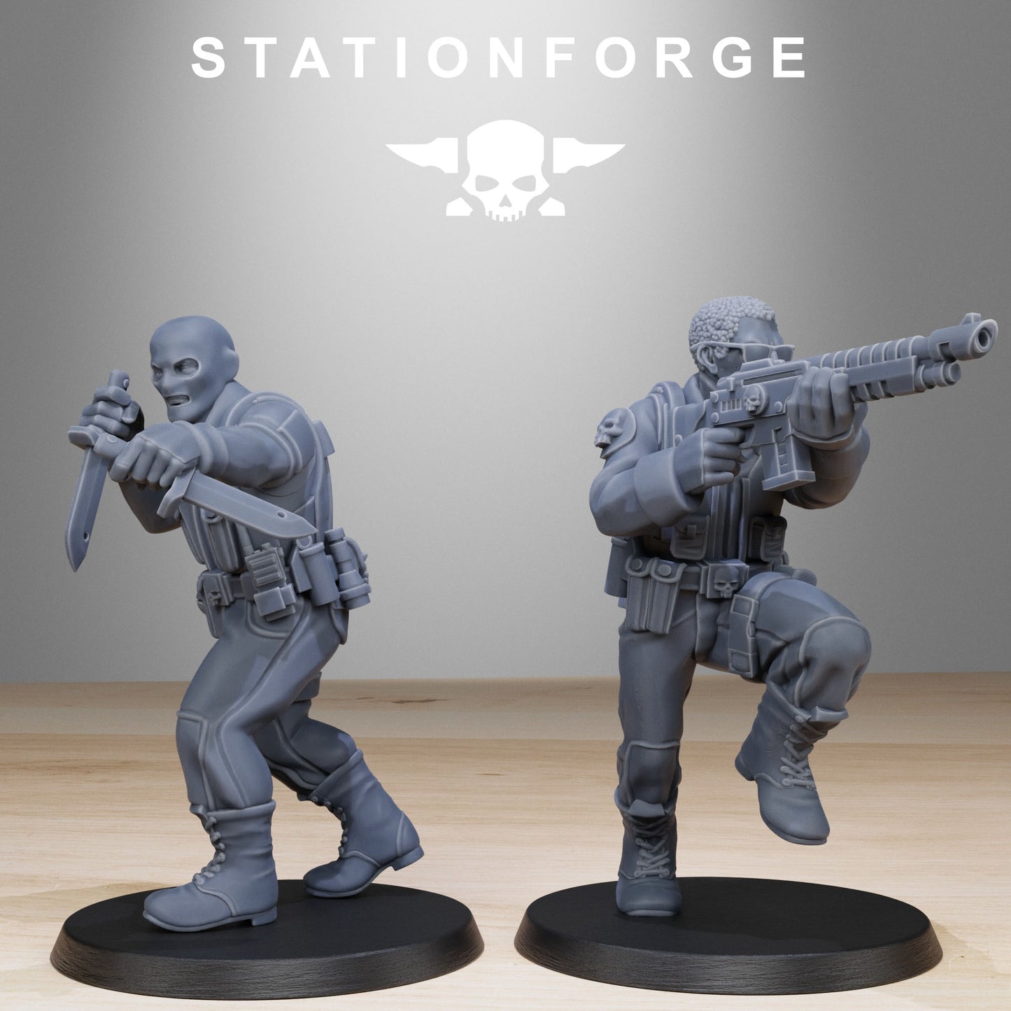 GrimGuard Counter Terrorists | Stationforge | Tabletop Wargaming Miniature Grim Dark Sci-Fi Proxy