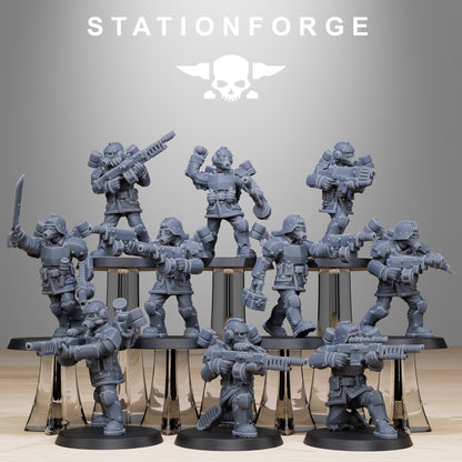 GrimGuard Aero Troops | Stationforge | Tabletop Wargaming Miniature Grim Dark Sci-Fi Proxy