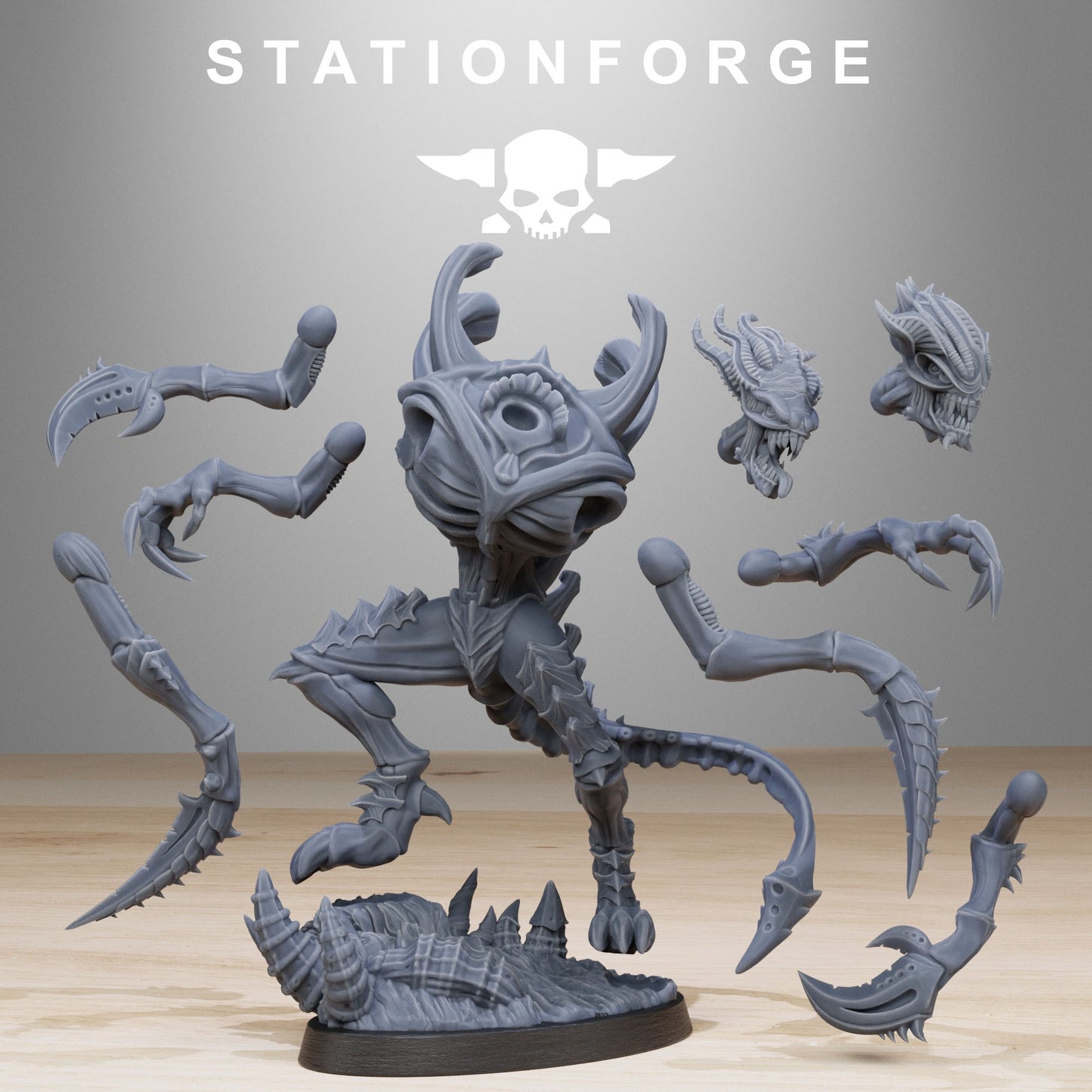 Xenarid Void Stalker | Stationforge | Tabletop Wargaming Miniature Grim Dark Sci-Fi Proxy