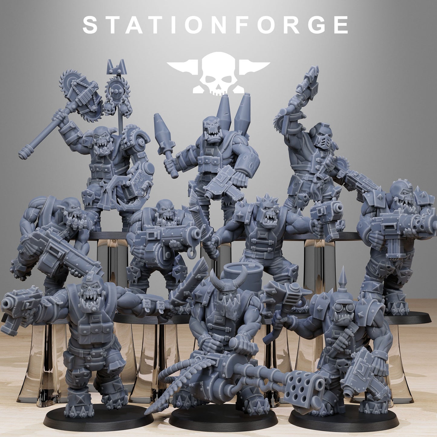 Orkaz Spec Team | Stationforge | Tabletop Wargaming Miniature Grim Dark Sci-Fi Proxy