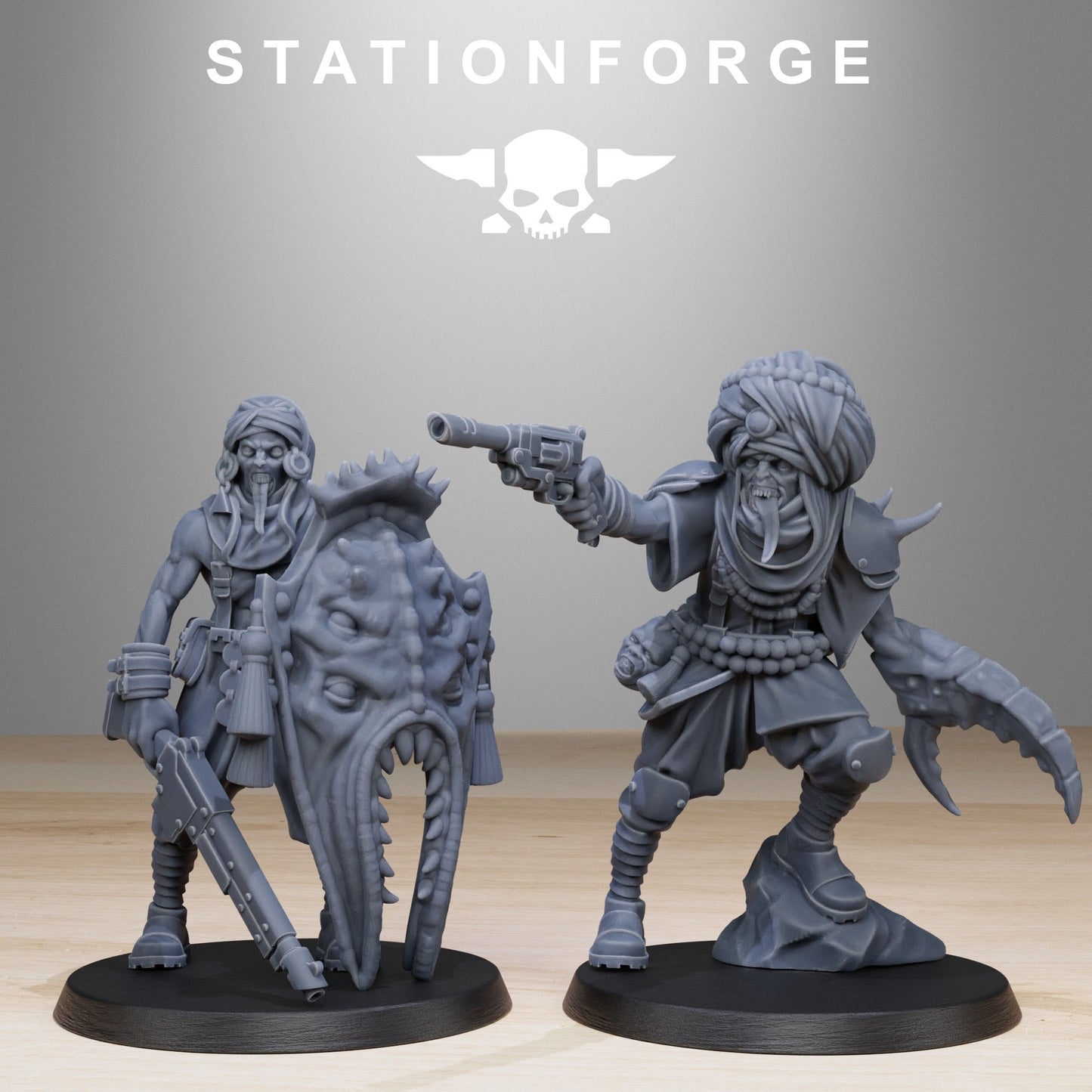 Corrupted Guard Lechers | Stationforge | Tabletop Wargaming Miniature Grim Dark Sci-Fi Proxy