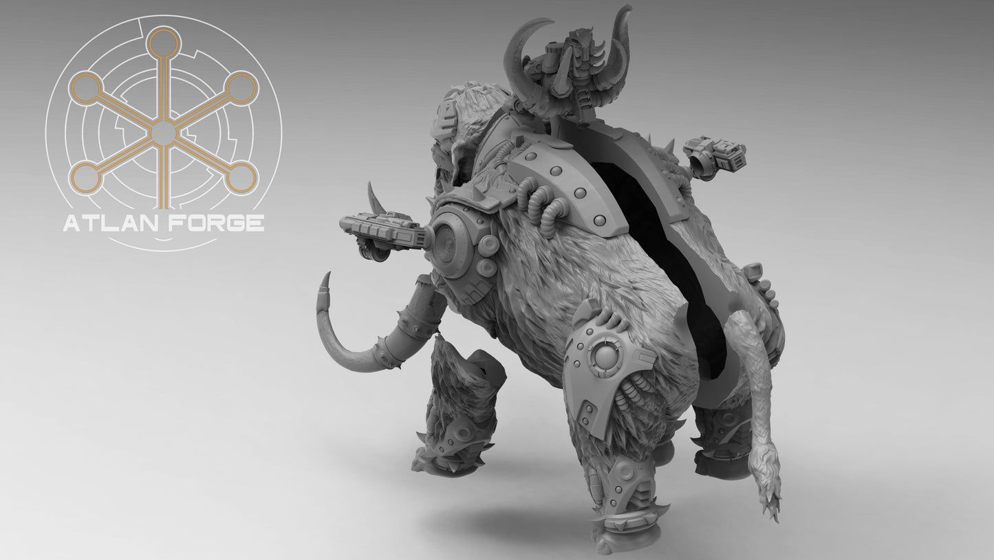 Cybernetic War Mammoth  - Atlan Forge - Tabletop Wargaming Miniature Sci-Fi/Chaos/Daemon/Proxy/Modular