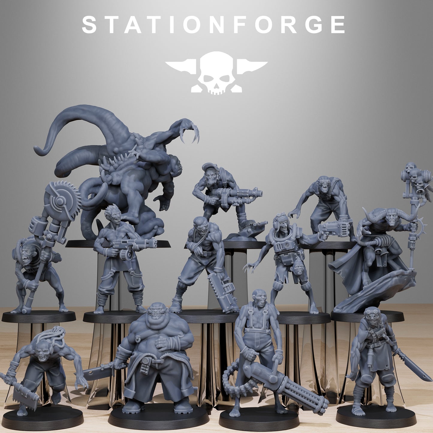 Corrupted Guard Wretched | Stationforge | Tabletop Wargaming Miniature Grim Dark Sci-Fi Proxy