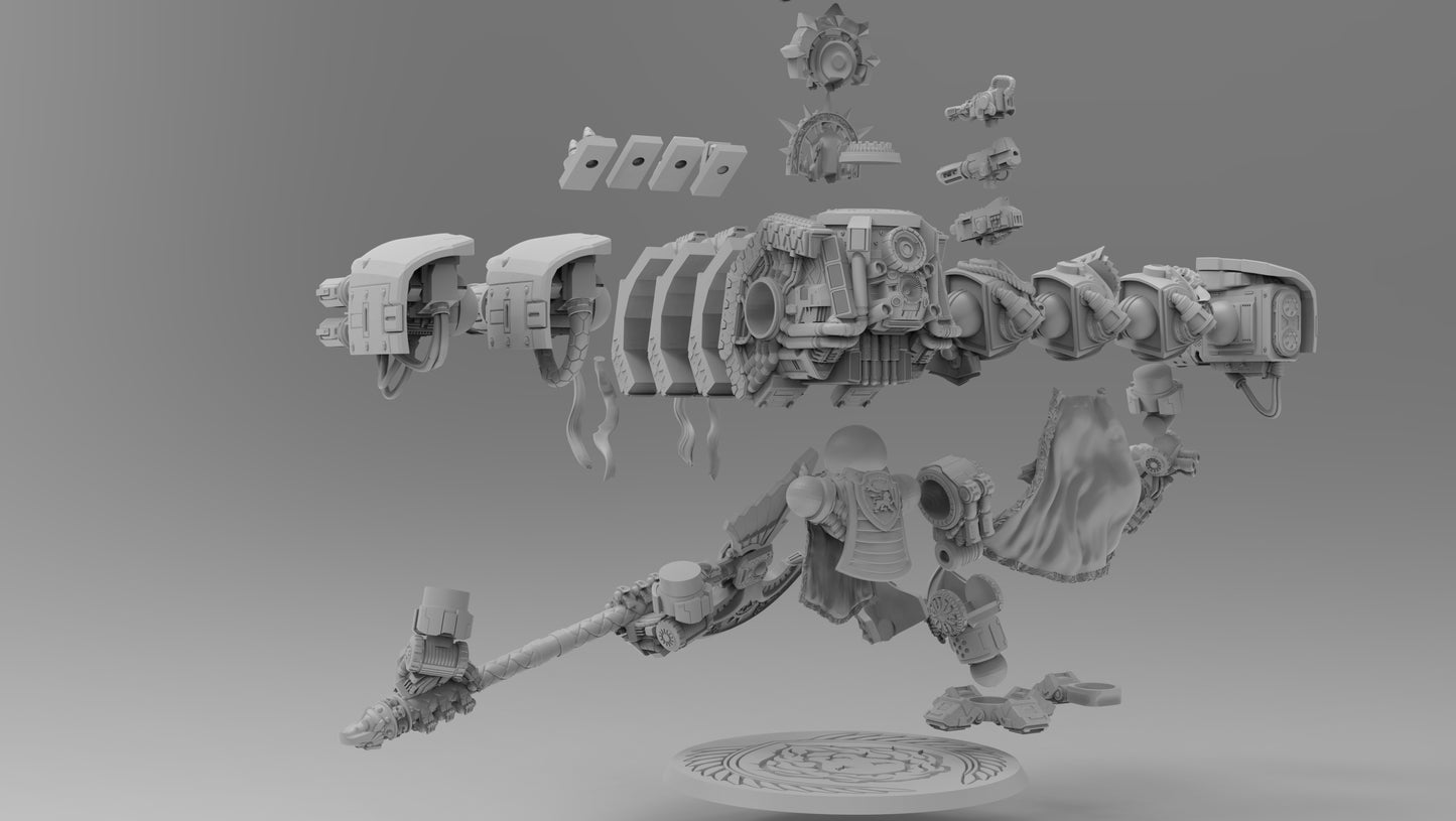 Angelic Lion Dreadnought - Atlan Forge - Tabletop Wargaming Miniature Sci-Fi/Proxy/Modular