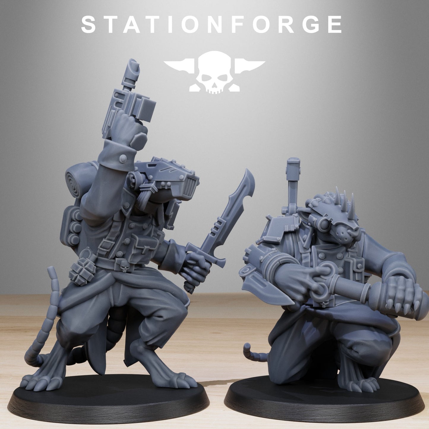 GrimGuard Raticus | Stationforge | Tabletop Wargaming Miniature Grim Dark Sci-Fi Proxy