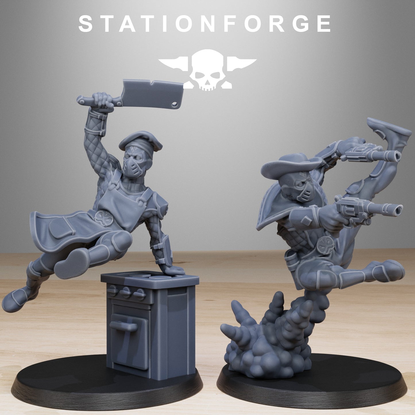 GrimCorp Jesters | Stationforge | Tabletop Wargaming Miniature Grim Dark Sci-Fi Proxy