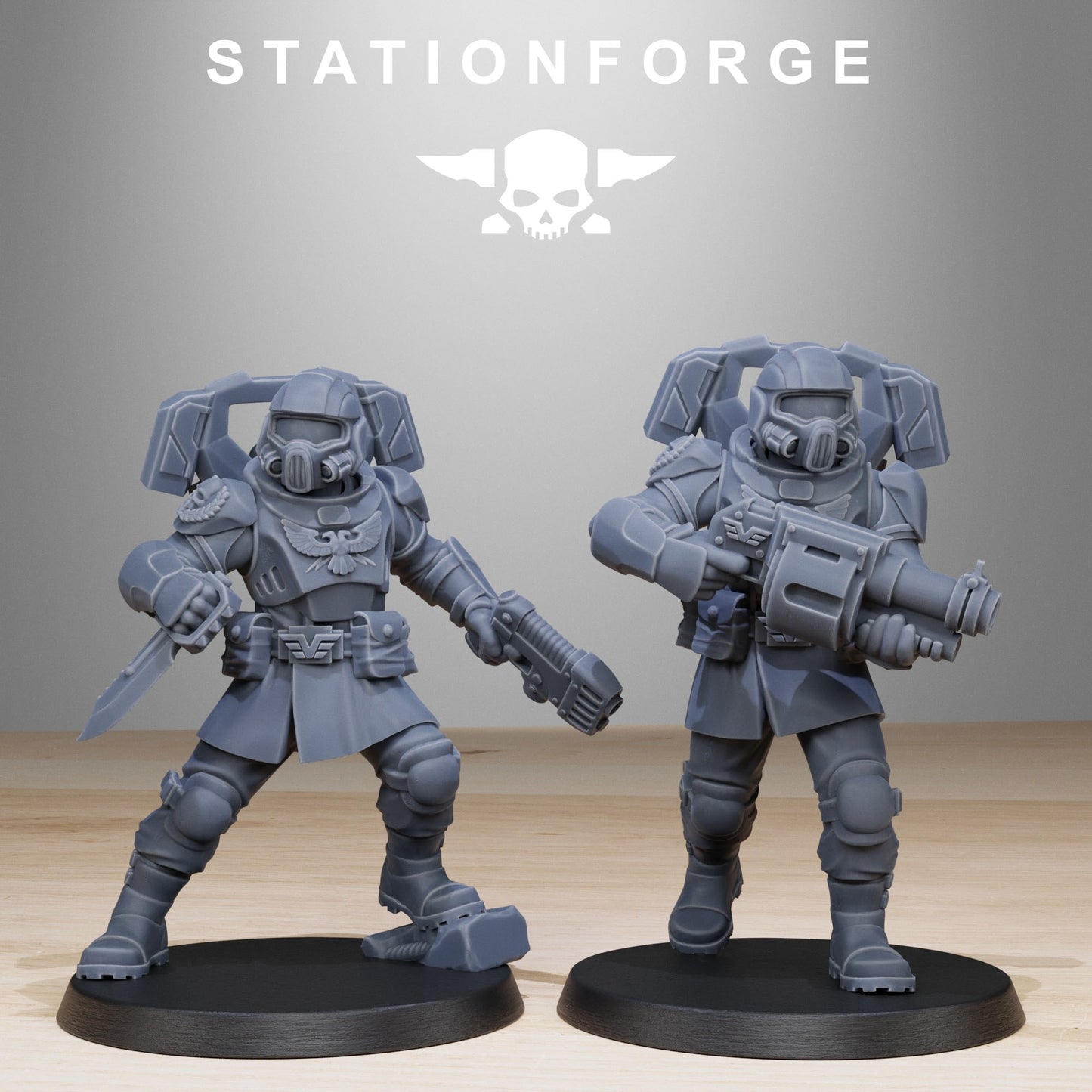 Vaskar Jump Squad | Stationforge | Tabletop Wargaming Miniature Grim Dark Sci-Fi Proxy