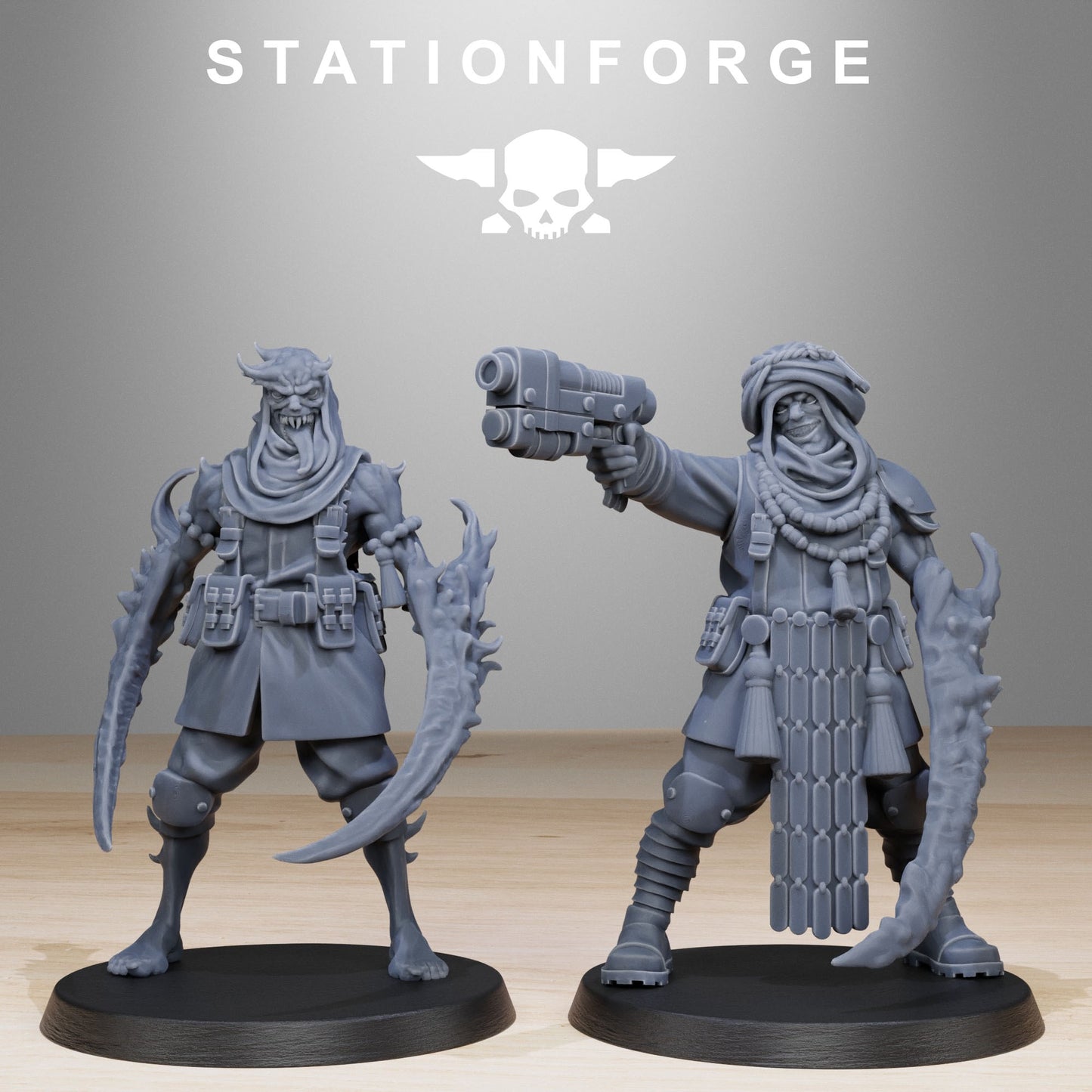 Corrupted Guard Lechers | Stationforge | Tabletop Wargaming Miniature Grim Dark Sci-Fi Proxy