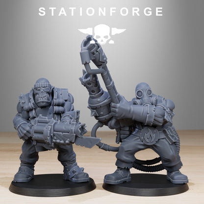 Orkaz Team Fighters | Stationforge | Tabletop Wargaming Miniature Grim Dark Sci-Fi Proxy