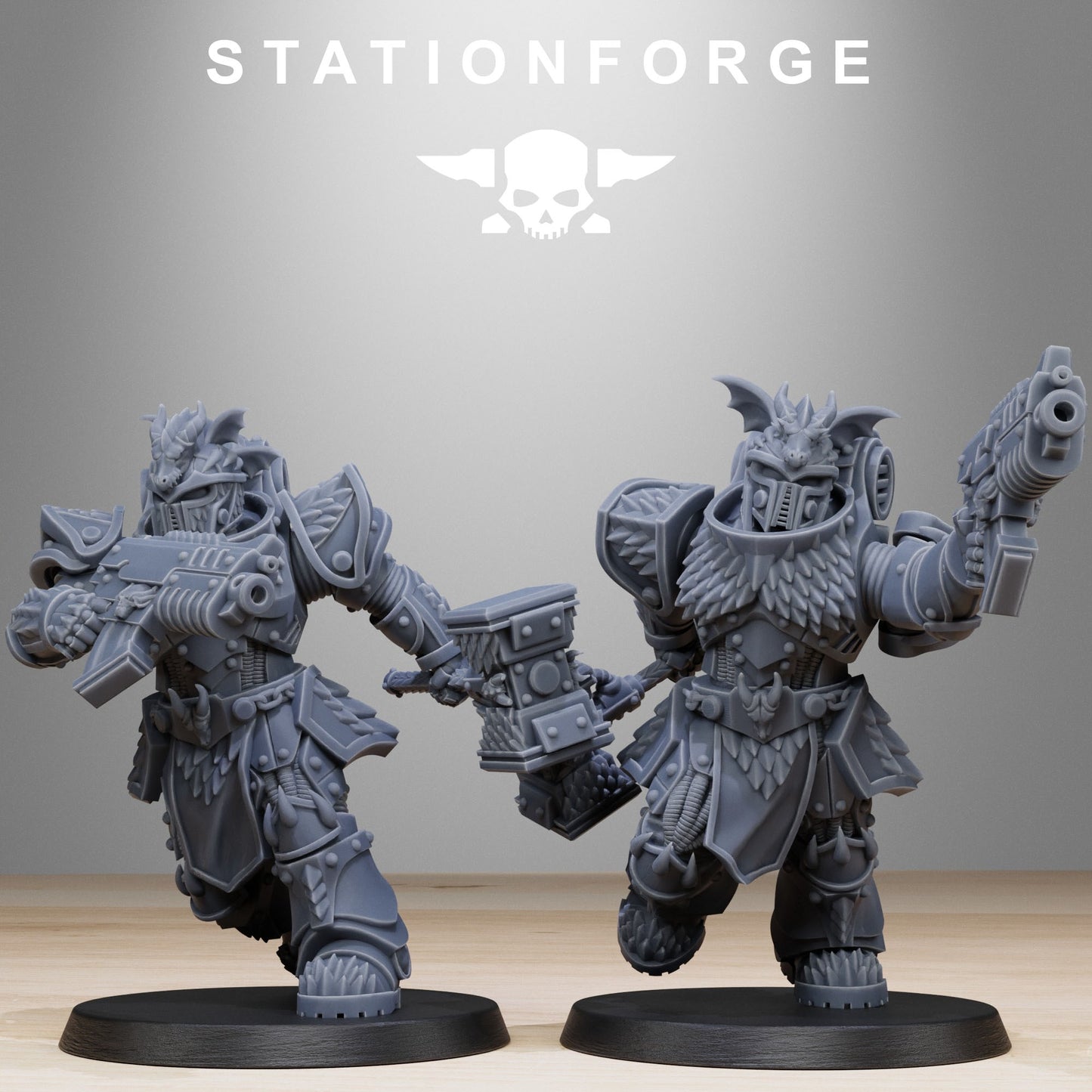 Socratis Dragon Knights | Stationforge | Tabletop Wargaming Miniature Grim Dark Sci-Fi Proxy