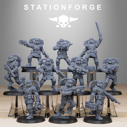 Vaskar Jump Squad | Stationforge | Tabletop Wargaming Miniature Grim Dark Sci-Fi Proxy