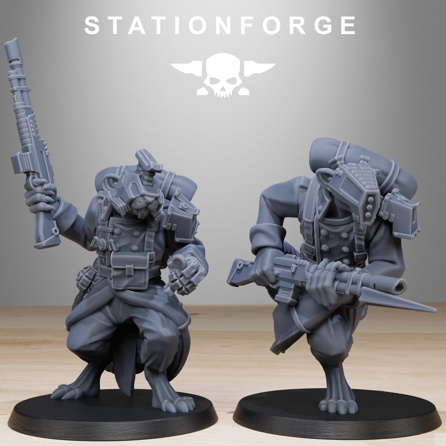 GrimGuard Raticus | Stationforge | Tabletop Wargaming Miniature Grim Dark Sci-Fi Proxy