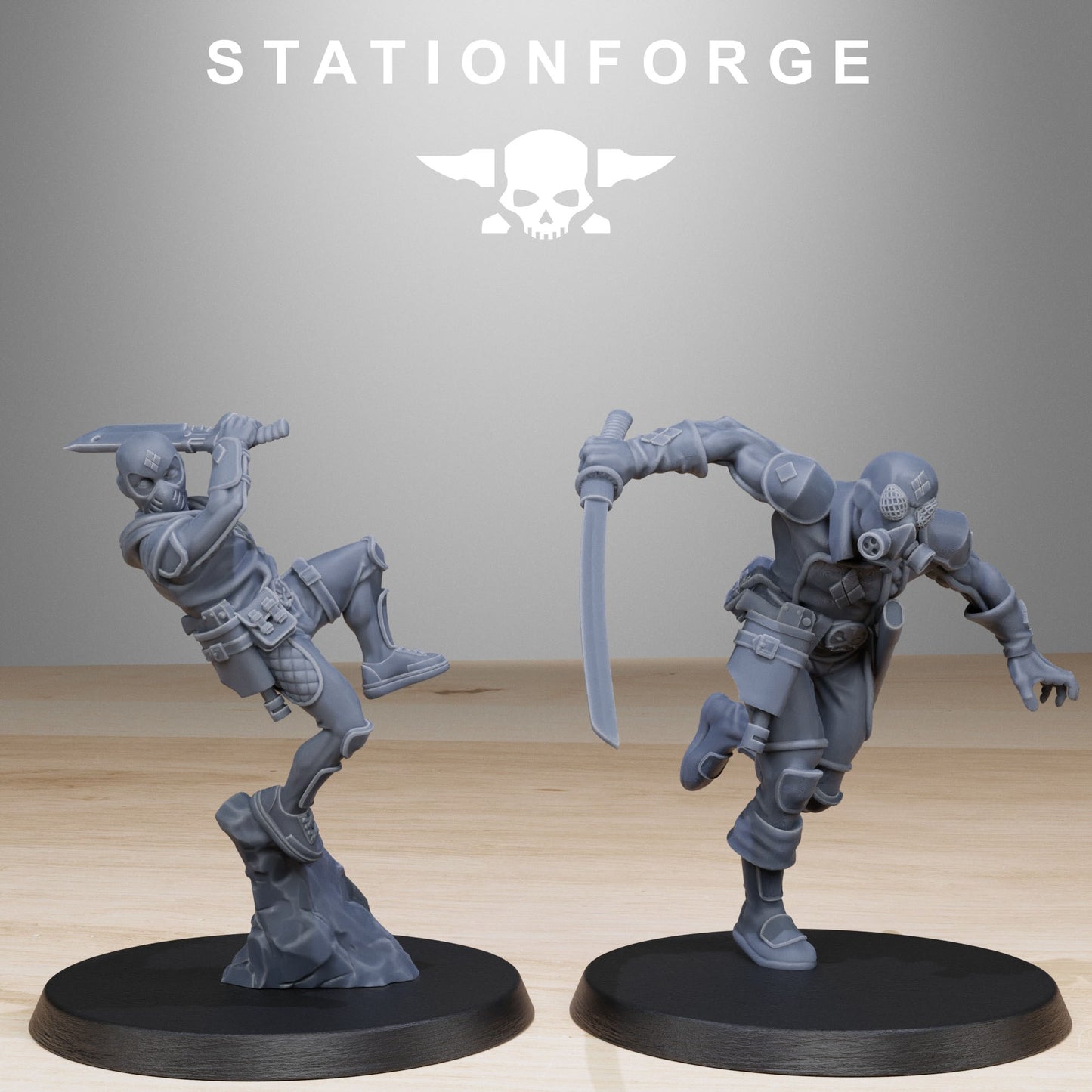 GrimCorp Jesters | Stationforge | Tabletop Wargaming Miniature Grim Dark Sci-Fi Proxy