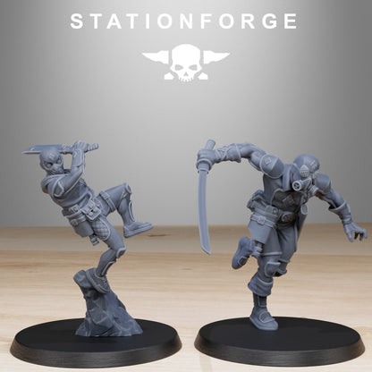 GrimCorp Jesters | Stationforge | Tabletop Wargaming Miniature Grim Dark Sci-Fi Proxy