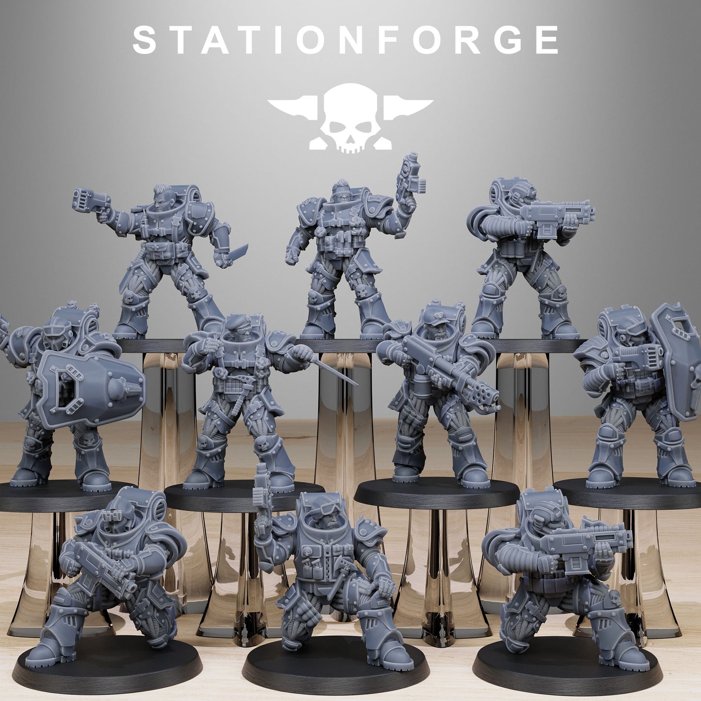 Socratis Light Reinforcements | Stationforge | Tabletop Wargaming Miniature Grim Dark Sci-Fi Proxy