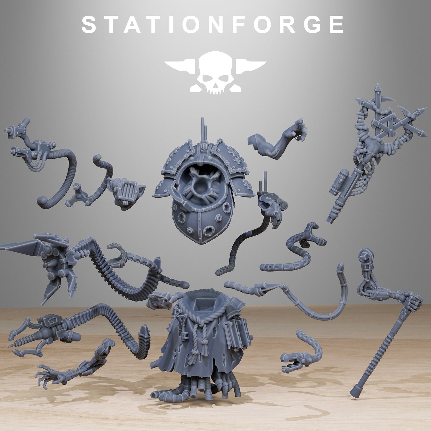 Raticus Priest | Stationforge | Tabletop Wargaming Miniature Grim Dark Sci-Fi Proxy