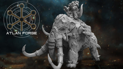 Cybernetic War Mammoth  - Atlan Forge - Tabletop Wargaming Miniature Sci-Fi/Chaos/Daemon/Proxy/Modular