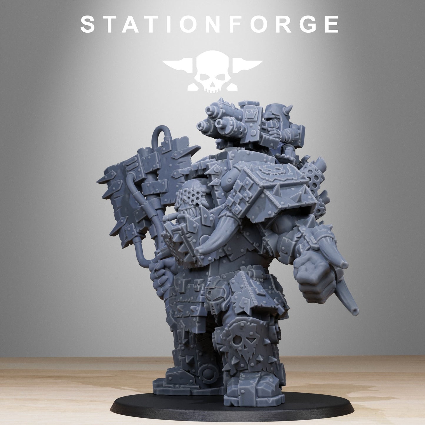 Orkaz Commander | Stationforge | Tabletop Wargaming Miniature Grim Dark Sci-Fi Proxy